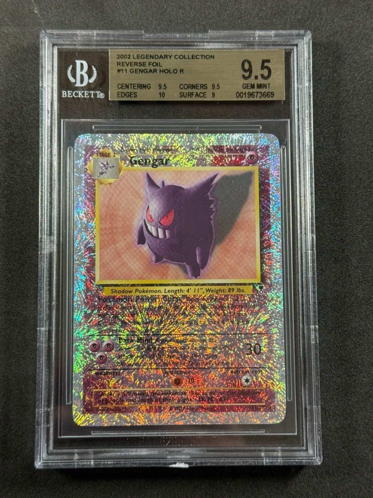 Pokemon Gengar Legendary Collection Reverse Holo BGS 9.5 GEM MINT PSA POP 5 – Photo 1
